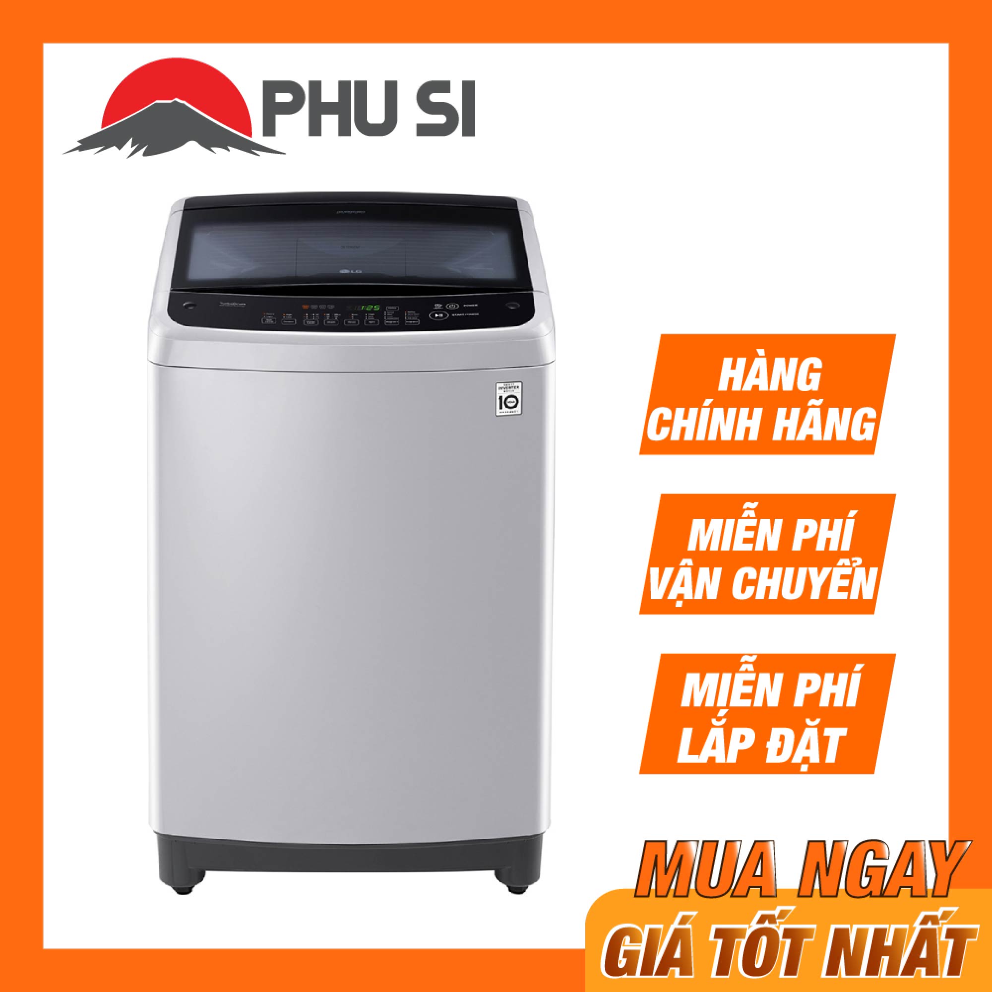 ✅[Trả góp 0%]MÁY GIẶT LG 8.5 KG T2185VS2M - HÀNG CHÍNH HÃNG