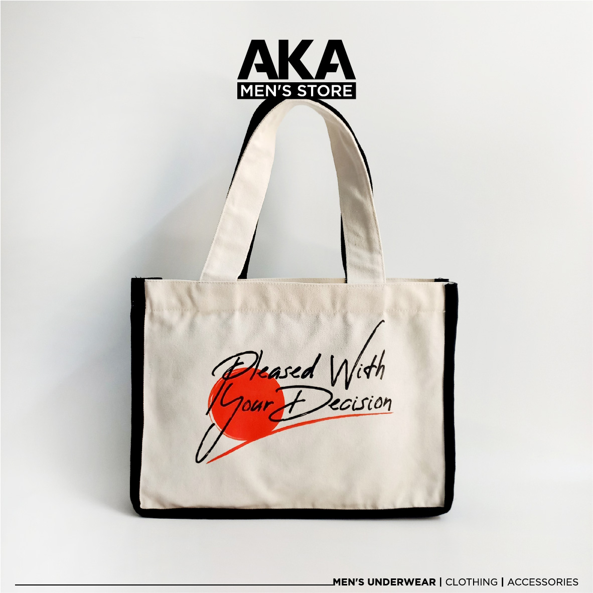 Túi TOTE xách tay vải canvas phong cách unisex có khóa kéo - 4699100109 - Hàng shop tự chụp