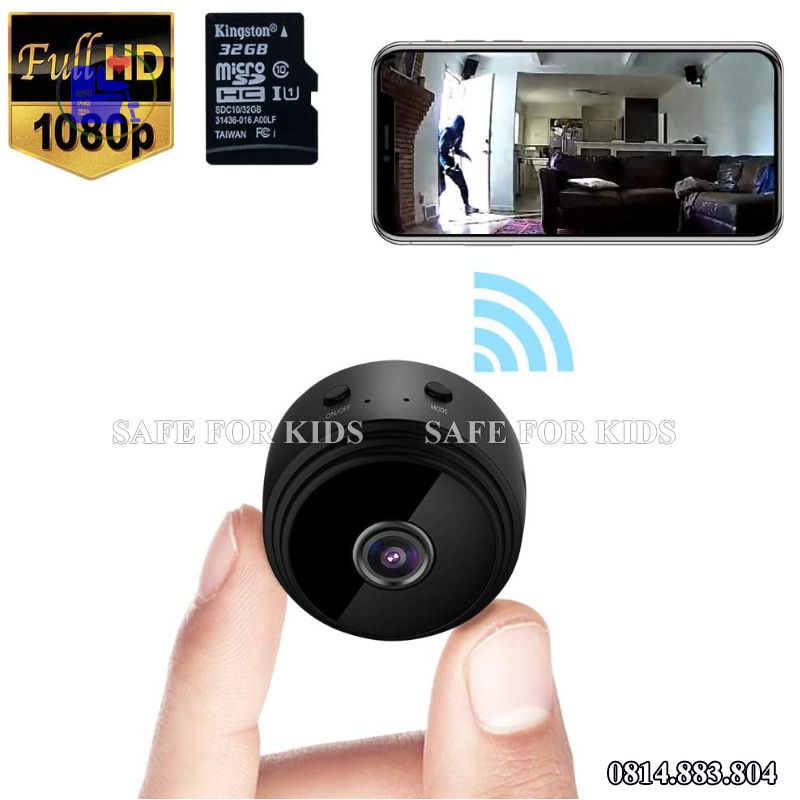 Camera Mini Có Wifi 1080P Tiện Lợi - Camera Hồng Ngoại Chống Trộm, Camera Giám Sát Không Dây