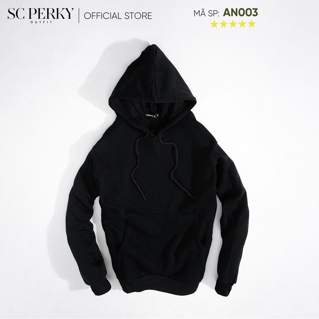 Áo Nỉ HOODIE Trơn Basic SC Perky AN003 - Áo nỉ trơn có mũ, chất liệu nỉ mềm mịn không bai xù