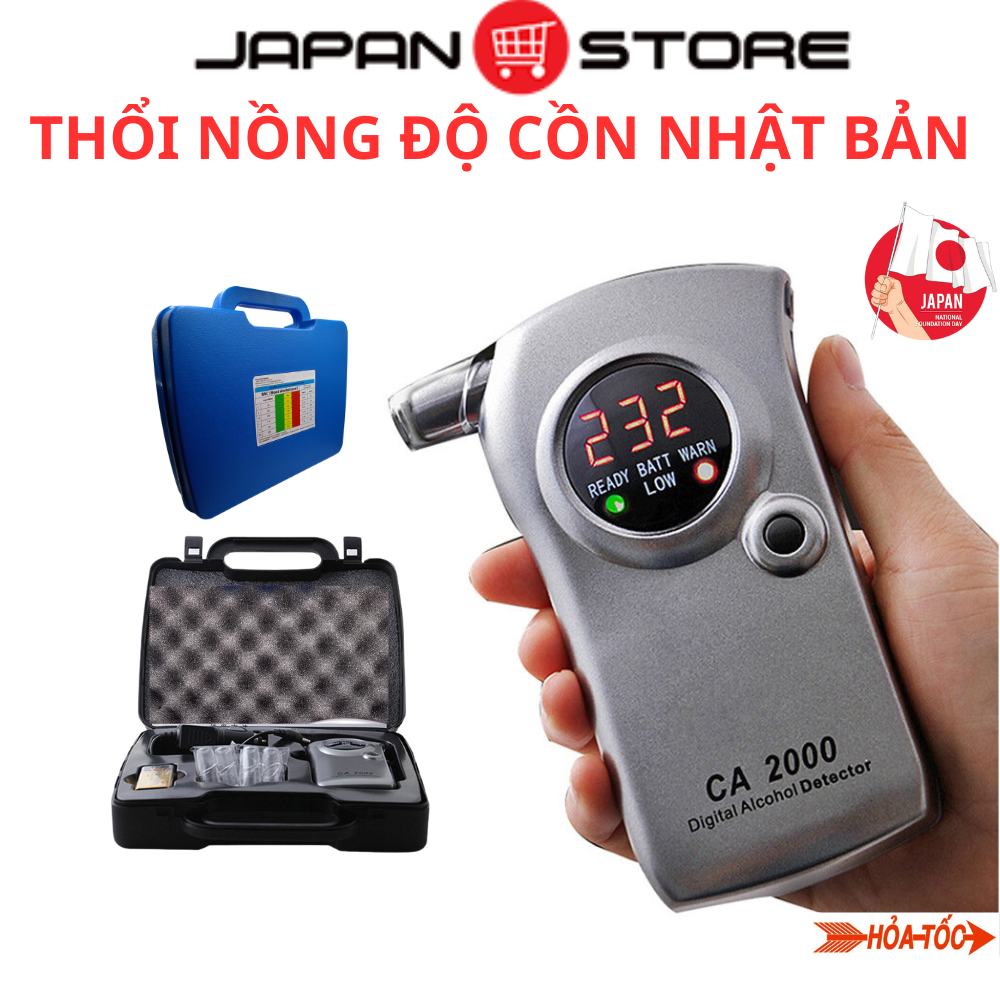 Máy đo nồng độ cồn CA2000 ,Máy thổi nồng độ cồn Nhật Bản đạt chuẩn giao thông 99% ROHS an toàn cho lái xe bảo hành 1 năm