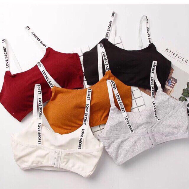 Áo bra 2 dây cotton cá tính