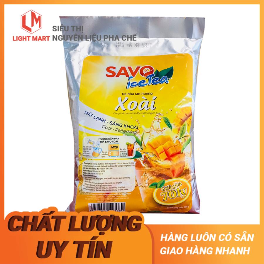 Trà hòa tan Hương Xoài SAVO tiện lợi, thơm ngon - BỊCH 800G