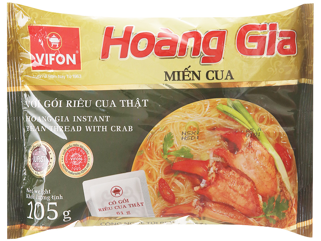 Thùng 18 gói miến cua vifon hoàng gia 105g