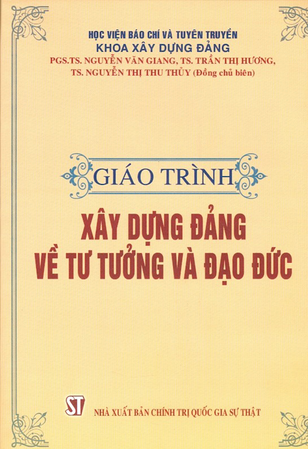 Giáo Trình Xây Dựng Đảng Về Tư Tưởng Và Đạo Đức