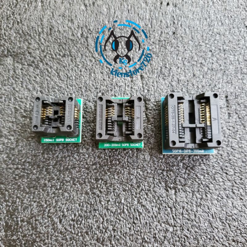 Đế nạp rom chuyển sop8 soic8 sang dip8 nạp rom ic 150mil/200-209mil .kienstore358