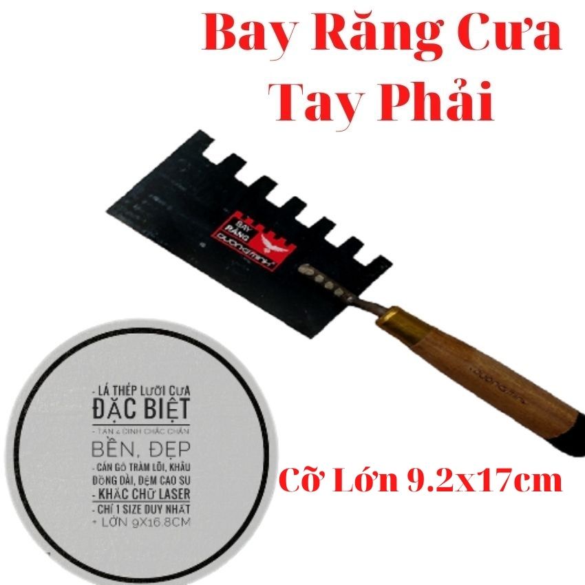 Bay răng cưa -Bay ốp lát-Bay xây dựng thép lưỡi cưa