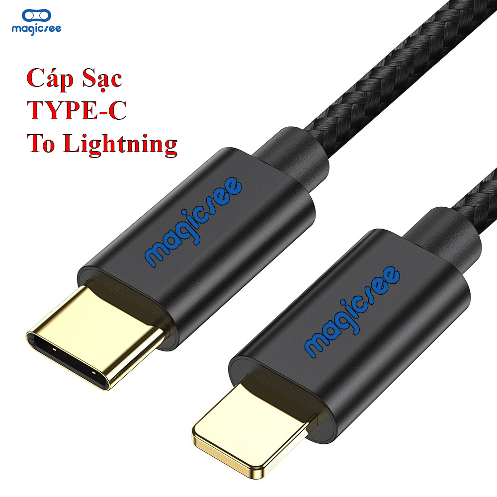 Dây cáp sạc nhanh magicsee pd60w type-c to lightning dành cho iphone - sạc nhanh pd20w