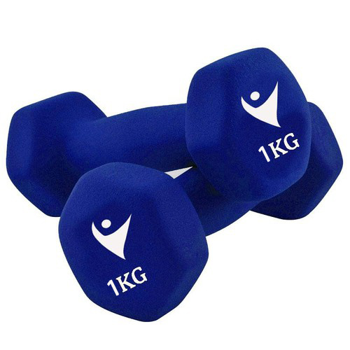 Bộ Cặp Tạ Tay 1kg Vinsa Bọc Cao Su Trơn (Tổng 2kg)