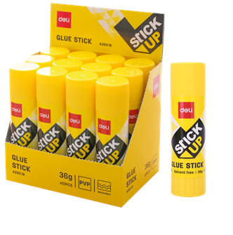 Hồ khô dán giấy deli ea20310 vàng 36g