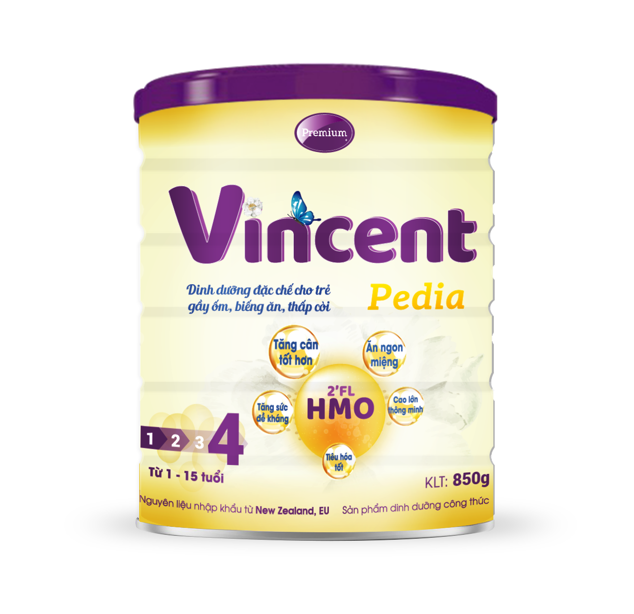 HCMSữa non Vincent Pedia 380g Hỗ trợ tăng cân cho bé từ 1 tuổi trở lên