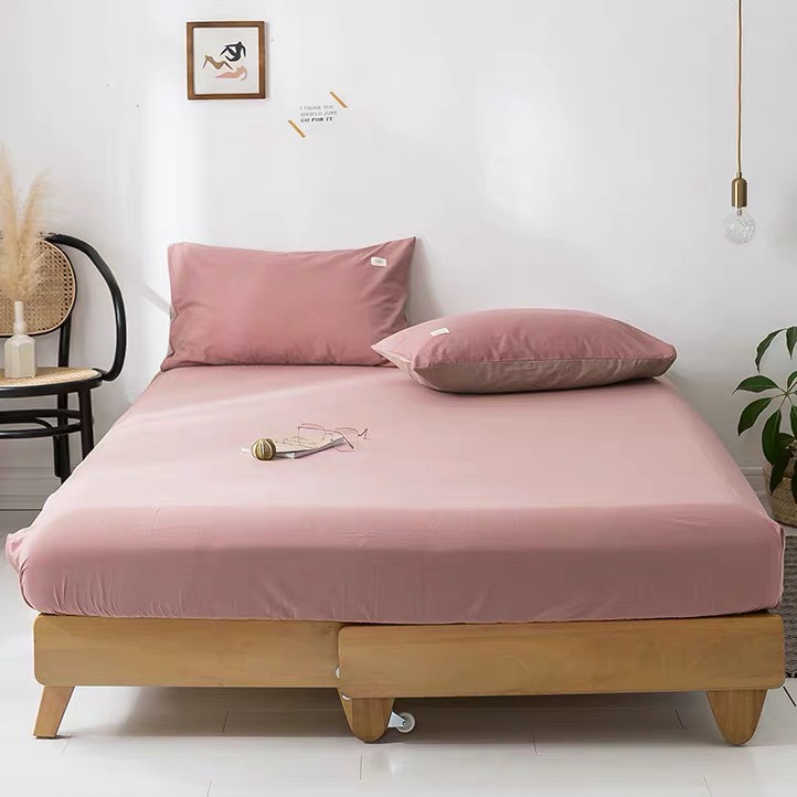 Ga giường Cotton thun cao cấp Ngọc Diệp  Bộ Ga trải nệm giường Tici drap bọc đệm 1m2 1m6 1m8 2m2 mát lạnh