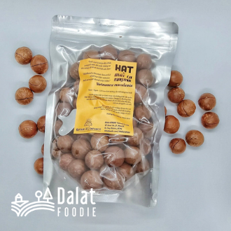 Hạt Mắc ca rang mộc bổ dưỡng 500g - sấy nứt vỏ - kèm đồ tách hạt