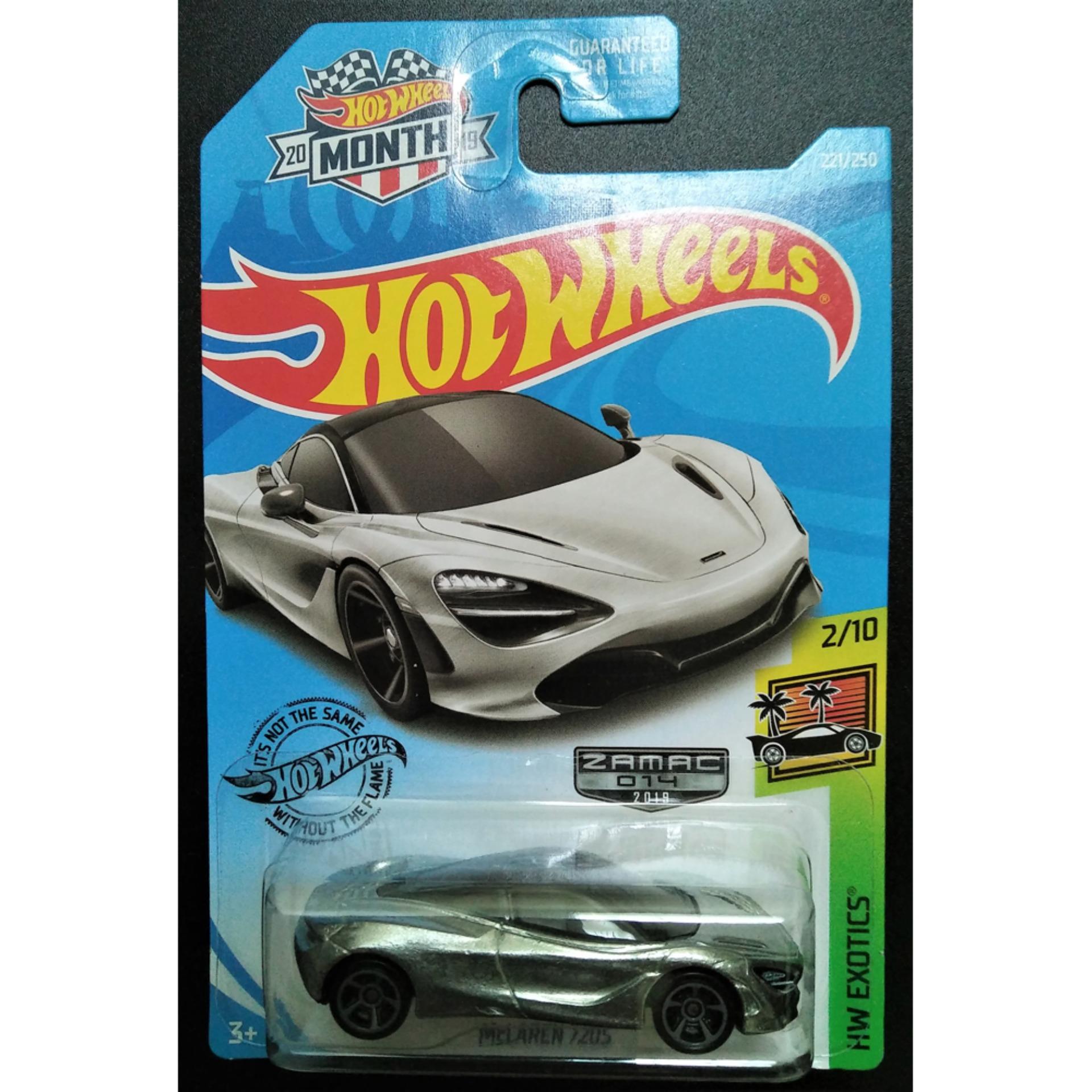 Xe mô tô mô hình tỉ lệ 1:64  Hot Wheels Zamac 2019 McLaren 720s ( xám )