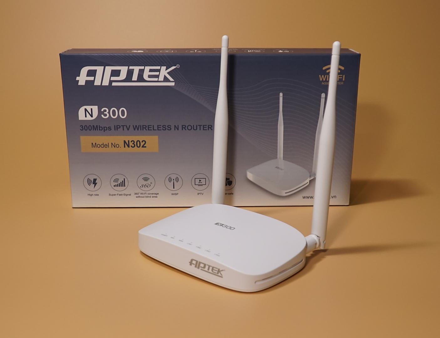 Wi-fi router công suất cao chuẩn n aptek n302