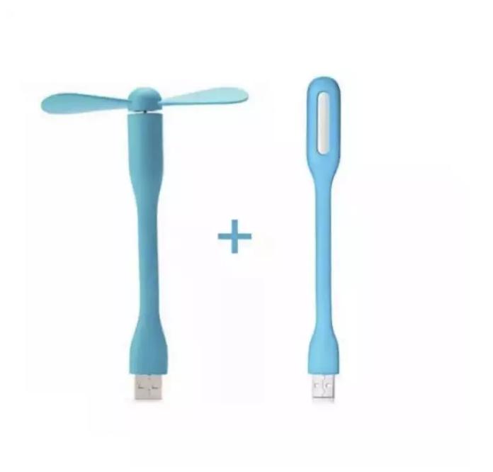 Đèn led usb + quạt usb mini siêu tiện dụng
