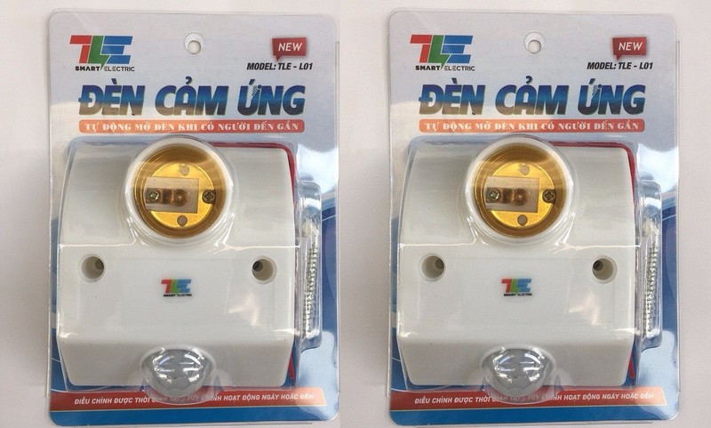 ĐUI ĐÈN CẢM ỨNG TỰ ĐỘNG TẮT MỞ DECOM DC-069 ĐIỀU CHỈNH ĐƯỢC SÁNG-TỐI