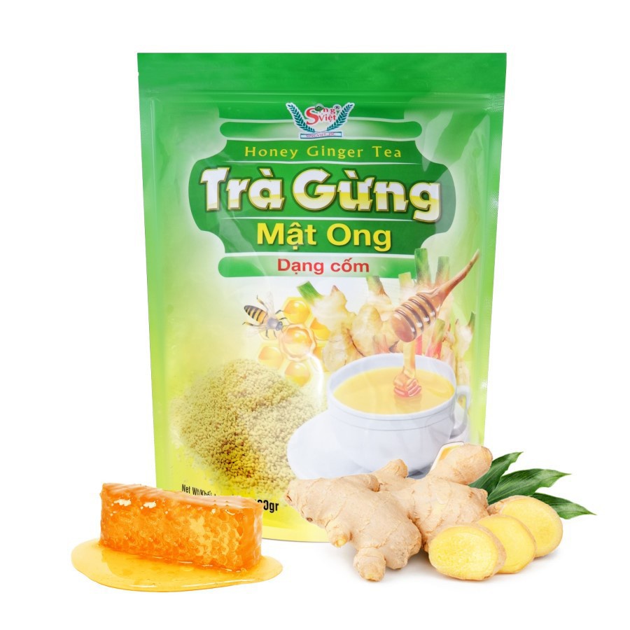 Túi 400g Trà gừng mật ong Sing Việt dùng cho gia đình, quán cà phê, kinh doanh đồ uống