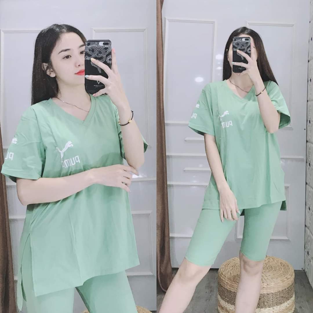 Đồ bộ nữ mặc nhà siêu xinh vải cotton co giản thoáng mát kenblock