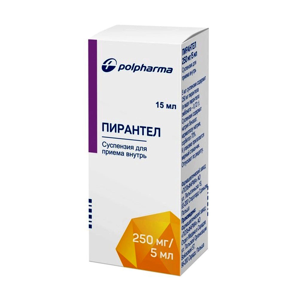 Dung dịch tẩy giun sán Pyrantel 0,25/5ml chai 15 ml dành cho tất cả mọi người xuất xứ Nga