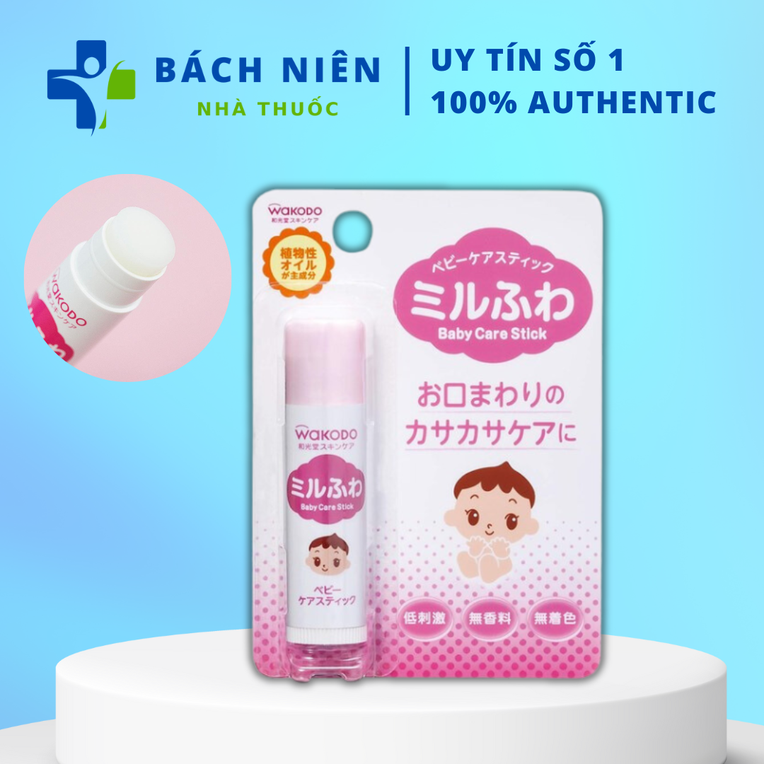 Son dưỡng môi cho bé Wakodo Nhật Bản 5g, Son dưỡng môi Wakodo Nhật Bản cho bé