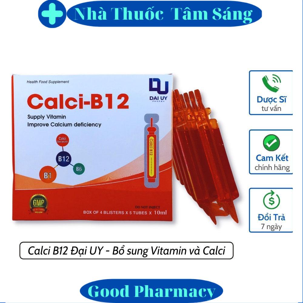 Calci B12 hộp 20 ống nhựa 10ml - Bổ sung vitamin