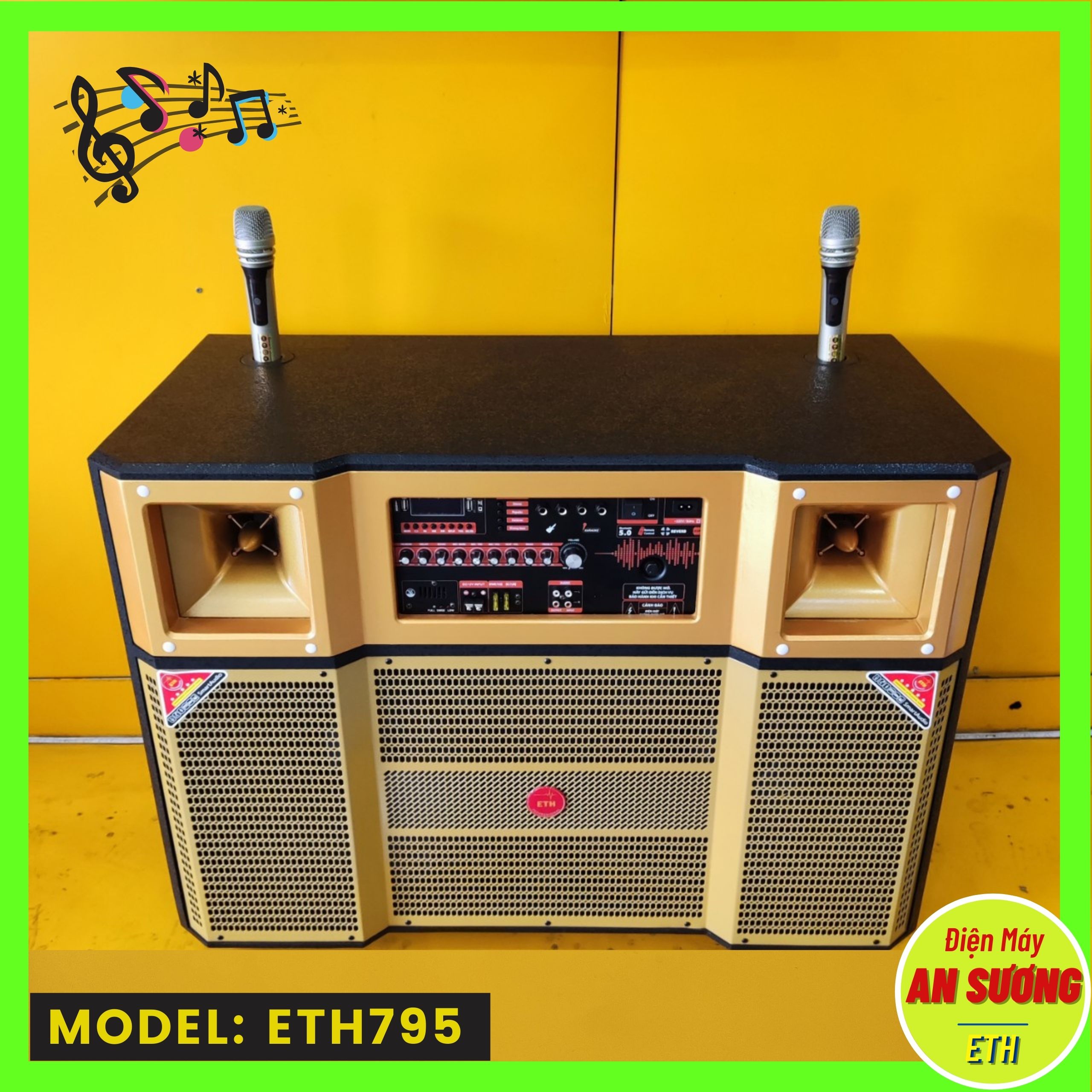 Loa Kéo Đôi Mẫu Mới, Được Khách Hàng Đánh Giá Cao Về Chất Âm | Có Đầy Đủ Cổng Kết Nối, Mạch Reverb, Mã ETH795