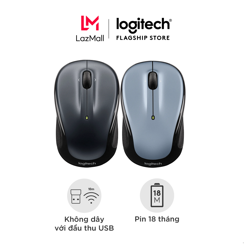 Chuột không dây Logitech M325s - 1000DPI, USB 2.4 GHz, Pin 18 tháng, PC/Laptop