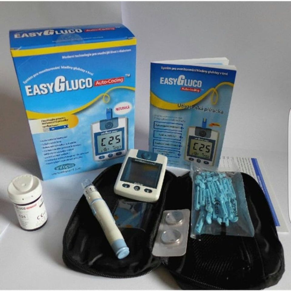 Blood Glucose Monitoring Systems EASYGLUCO- Made in Korea- Date 12 2024
