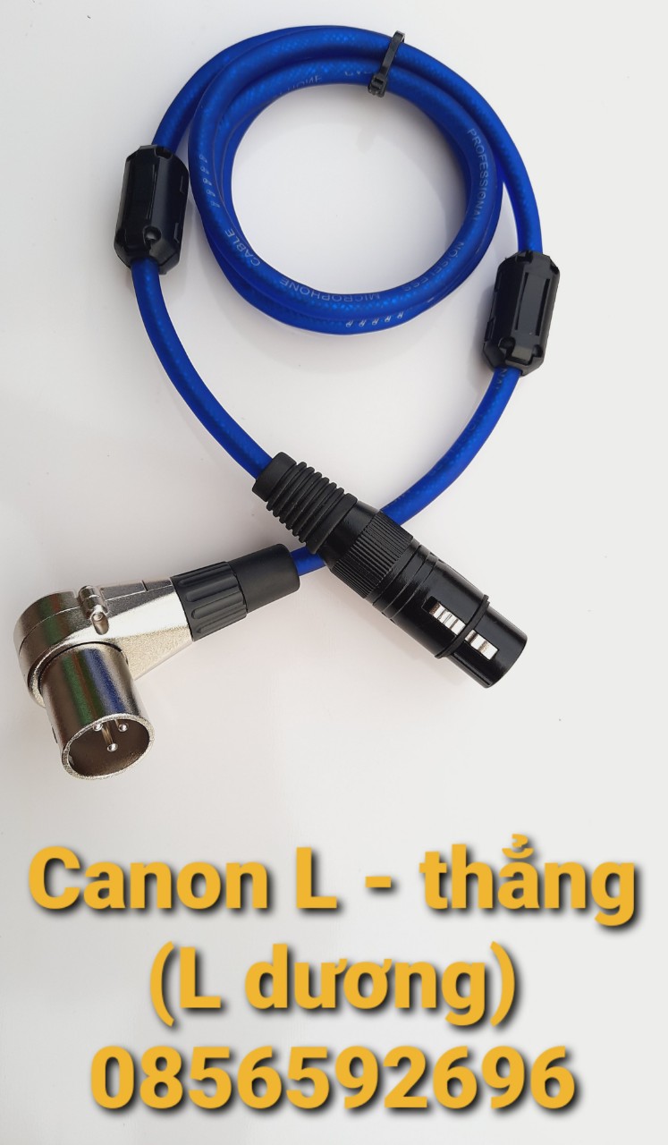 Dây tín hiệu 2 đầu canon đực cái, dài 1m