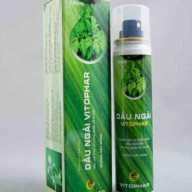 [HCM]Tinh dầu ngải cứu giảm đau xương khớp VITOPHAR 100ml