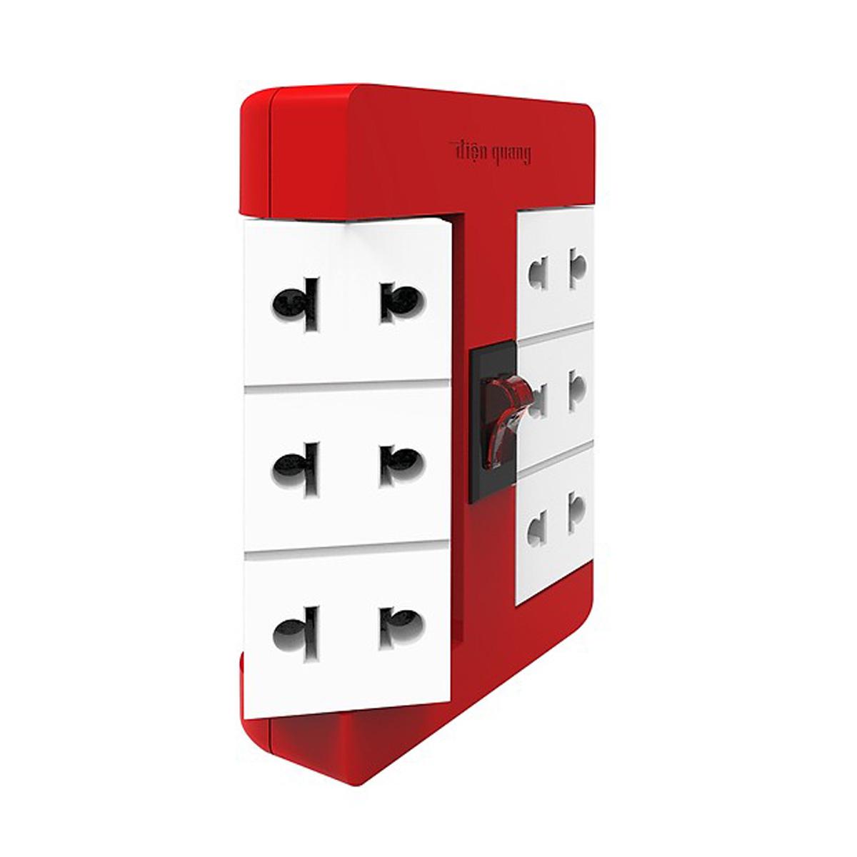Ổ Cắm Xoay 90° Điện Quang ĐQ ESK RT 6WR