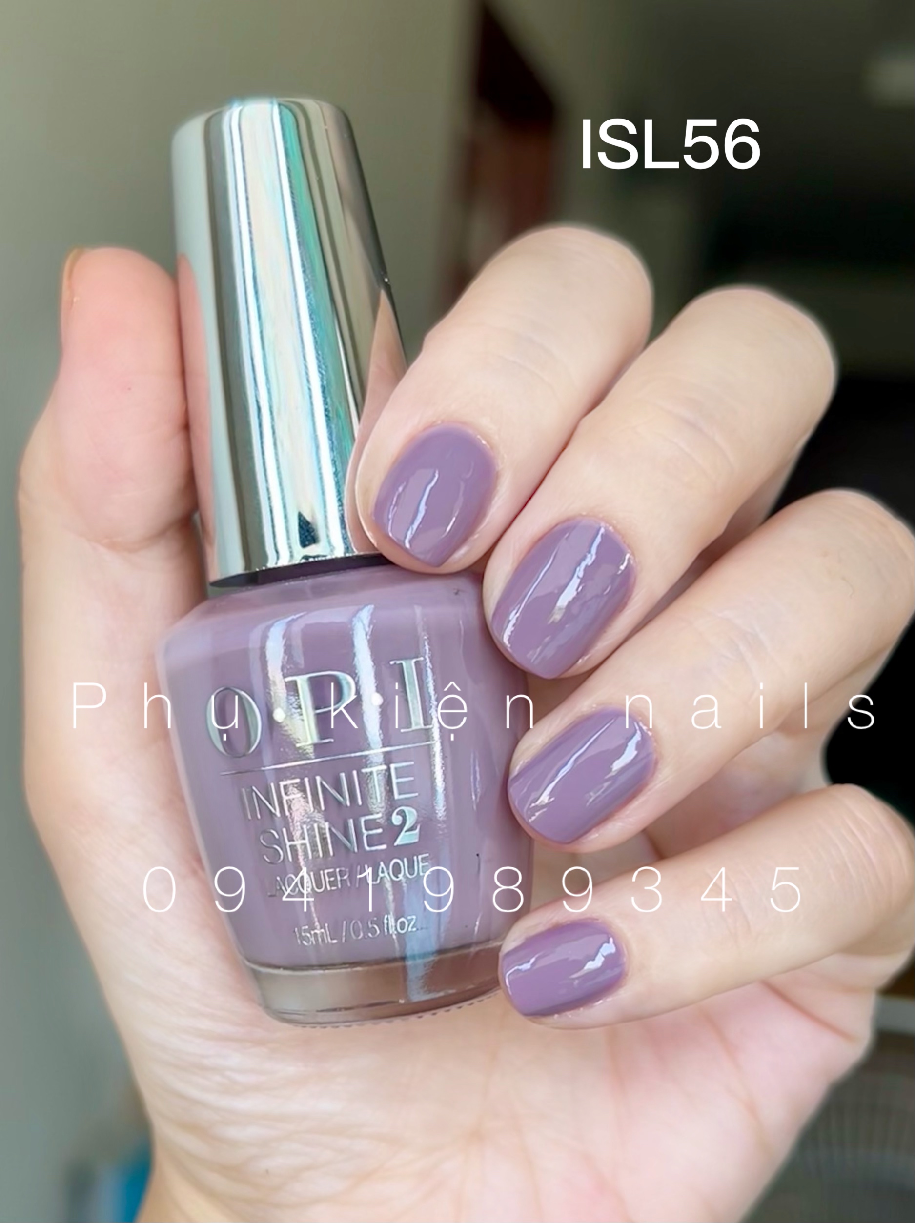 Sơn Gel Lạnh OPI Sơn Nắp Bạc Siêu Bóng (Isl56)