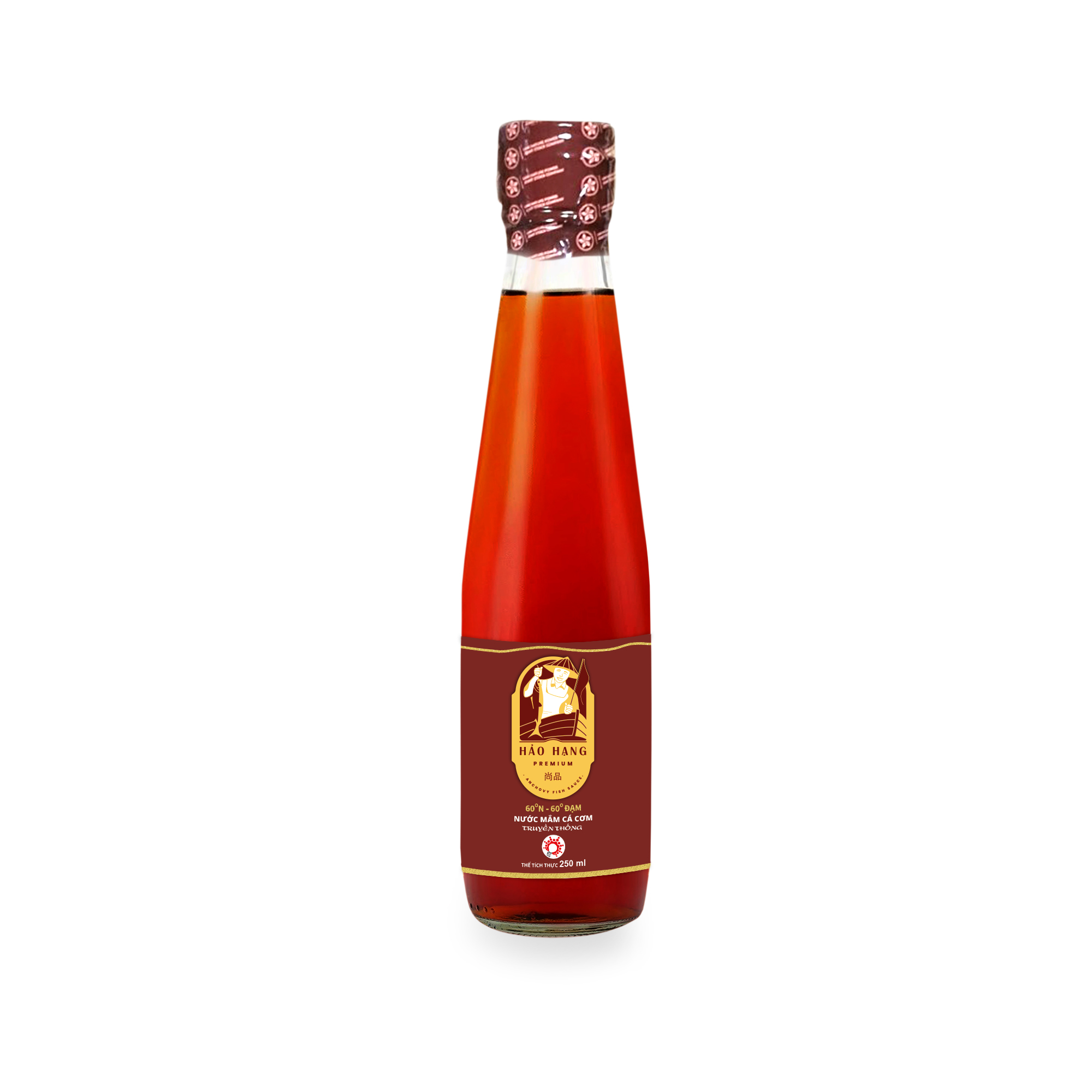 Nước mắm cá cơm hảo hạng 60° đạm - chai 250ml - nước mắm ngon sánh mịn
