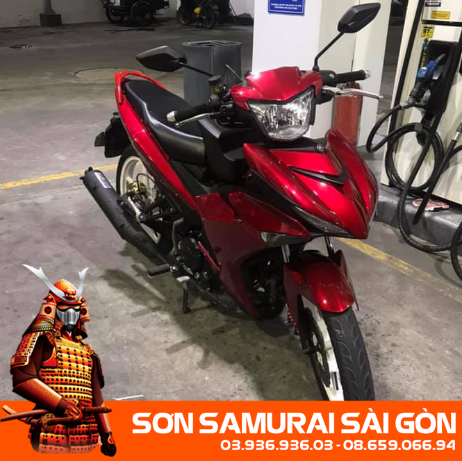 Sơn samurai h138* màu đỏ chính hãng - sơn phun xe máy kurobushi/ samurai sài gòn