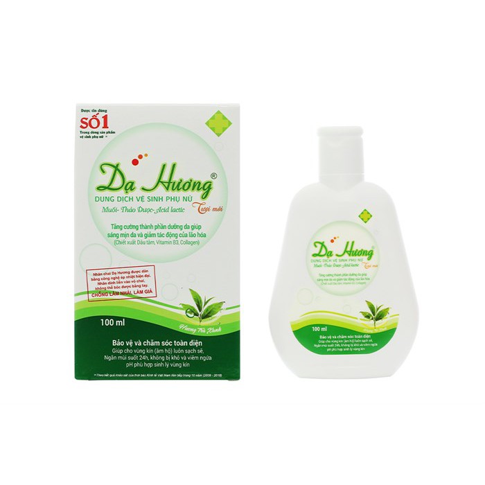 Dung dịch vệ sinh phụ nữ dạng gel Dạ Hương trà xanh cá tính 100ml