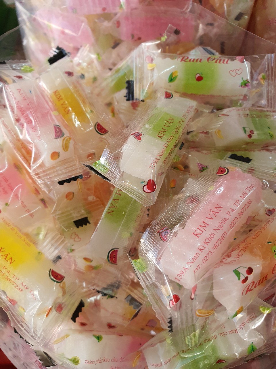 Mứt rau câu sữa giòn 500gram