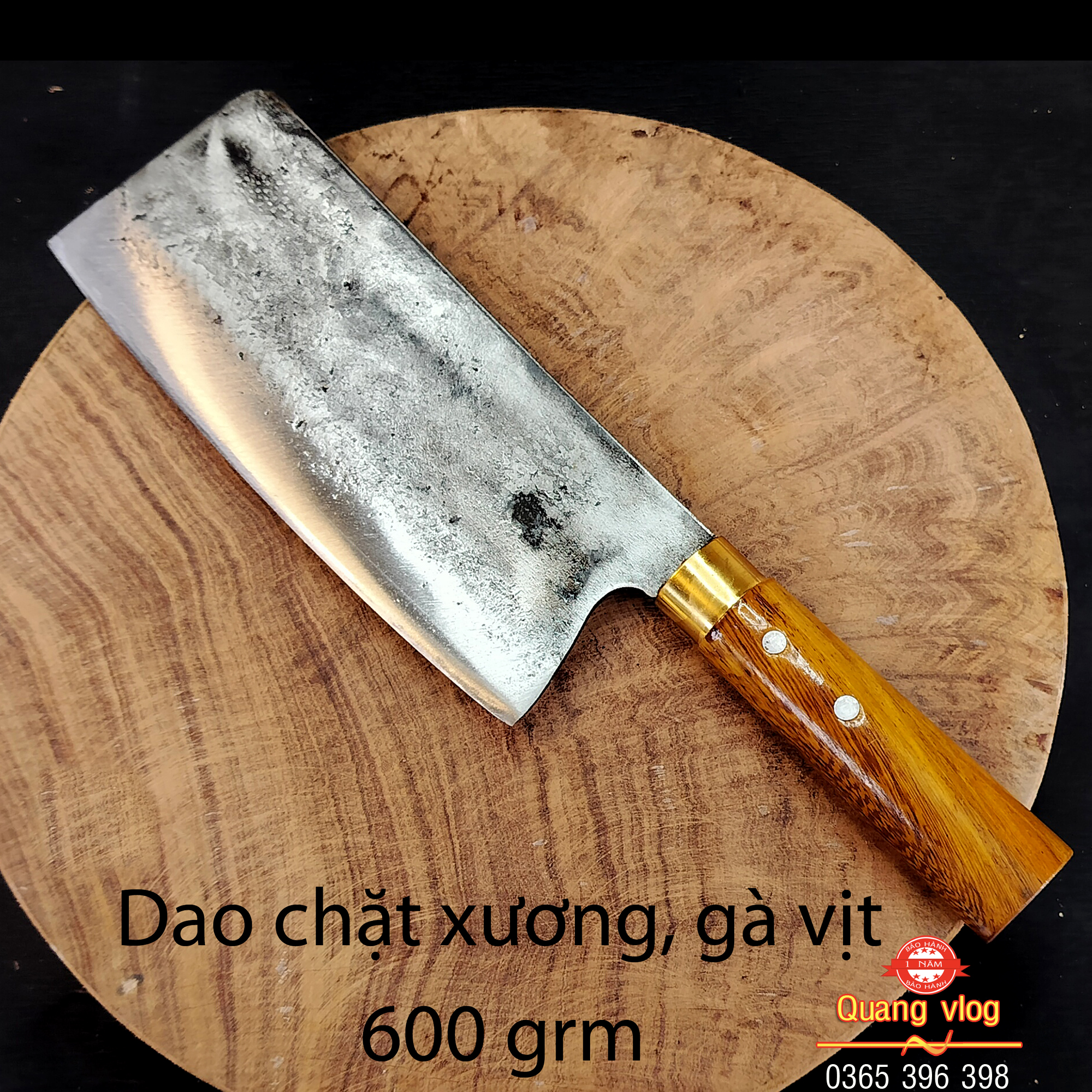 Dao chặt PT rèn từ nhíp ô tô chuyên dùng chặt xương