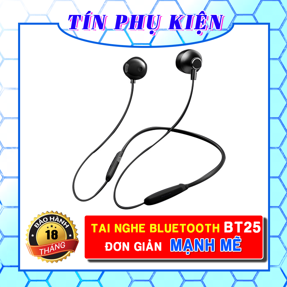 Tai nghe bluetooth wopow bt25 âm thanh cực kì mạnh mẽ chính hãng