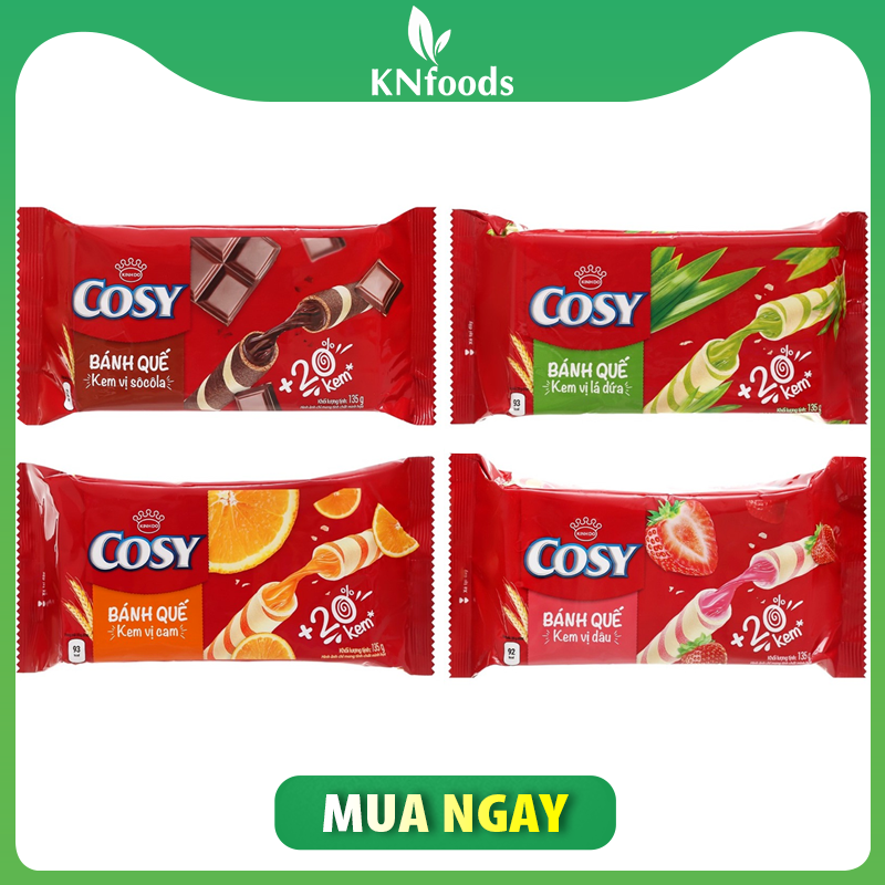 Bánh quế đủ vị cosy kinh đô gói 135g