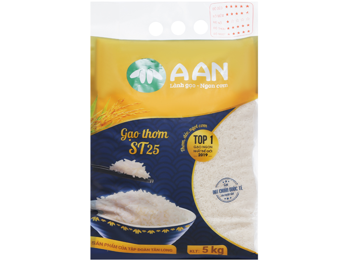 Gạo thơm a an st25 – gạo đặc sản sóc trăng nổi tiếng