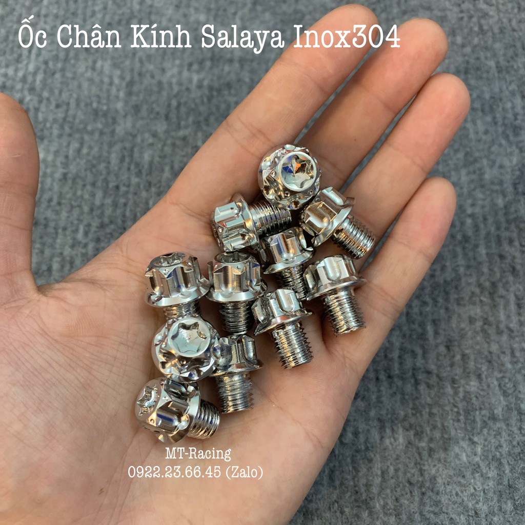 Ốc Chân Kính Salaya Inox304 Siêu Sáng Không Gỉ Sét