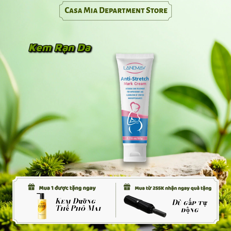 Kem Ngừa Rạn Da Cho Mẹ Bầu - Hỗ Trợ Làm Mờ Vết Rạn, Dưỡng Ẩm Chuyên Sâu & Tăng Độ Đàn Hồi Da Trước/Sau Sinh