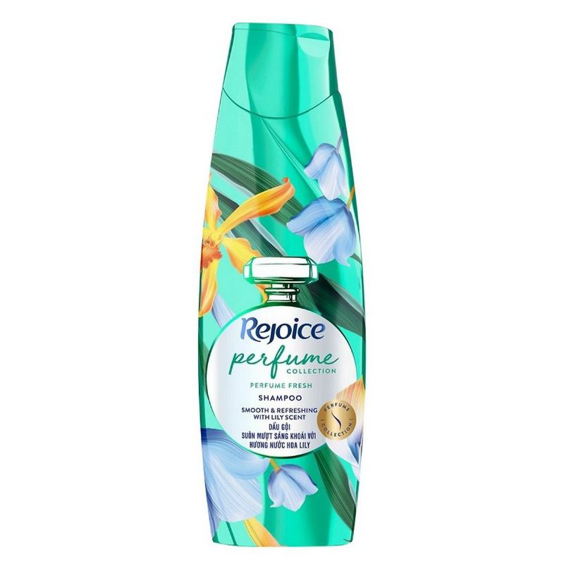 Dầu gội Rejoice hương nước hoa Lily 340ml dưỡng tóc mềm mượt từ gốc đến ngọn mang đến mái tóc chắc khỏe và óng ả