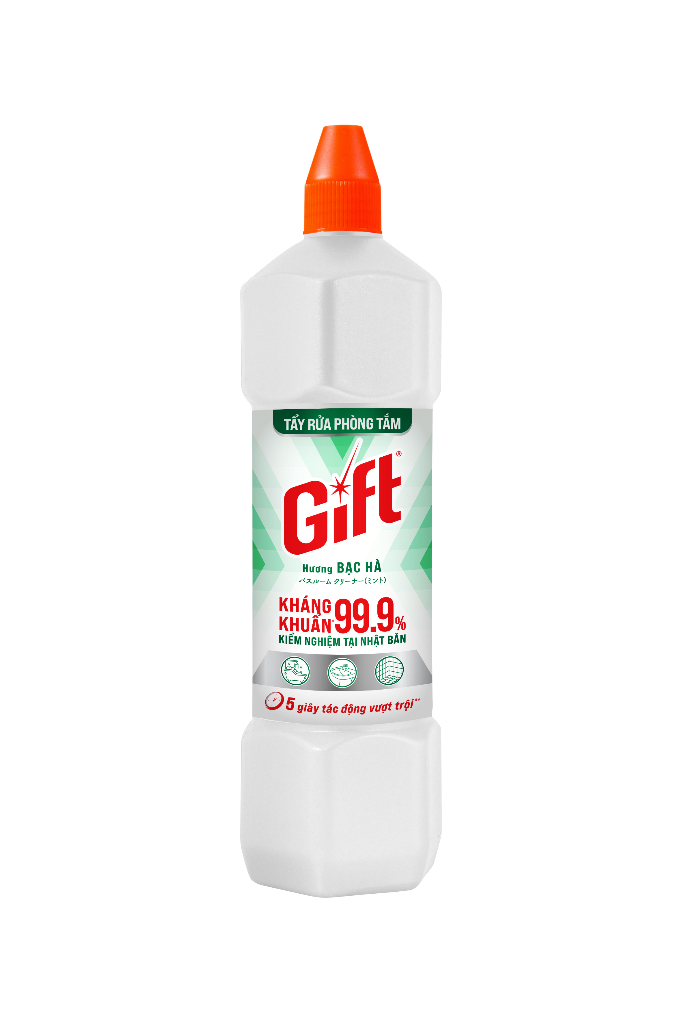 Nước tẩy nhà tắm Gift (Siêu sạch/ Bạc Hà) chai 900ml MỚI 2024 SIÊU THƠM MÁT