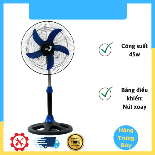 [ CHÍNH HÃNG ] Quạt lửng Asia A16009-DV1 Xanh đen  Loại quạt: Quạt lửng 45W 3 mức gió Đường kính quạt:  5 cánh 35 cm