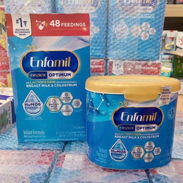 Sữa enfamil enspire non gmo 581g cho bé 0-12 tháng của mỹ - công thức giống sữa mẹ