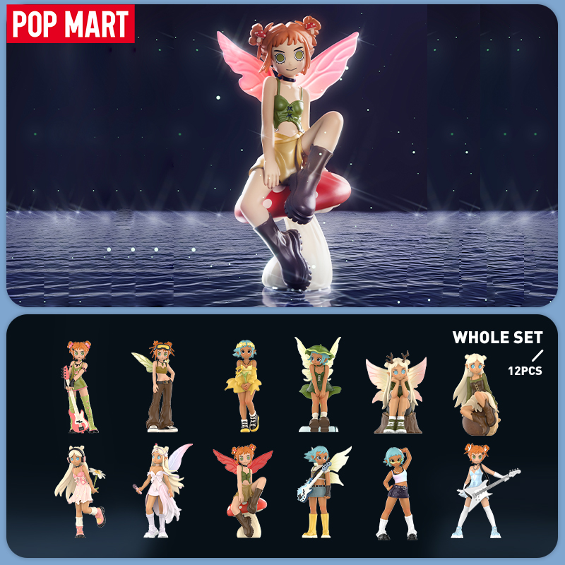 Pop mart peach riot punk fairy series action figures blind box