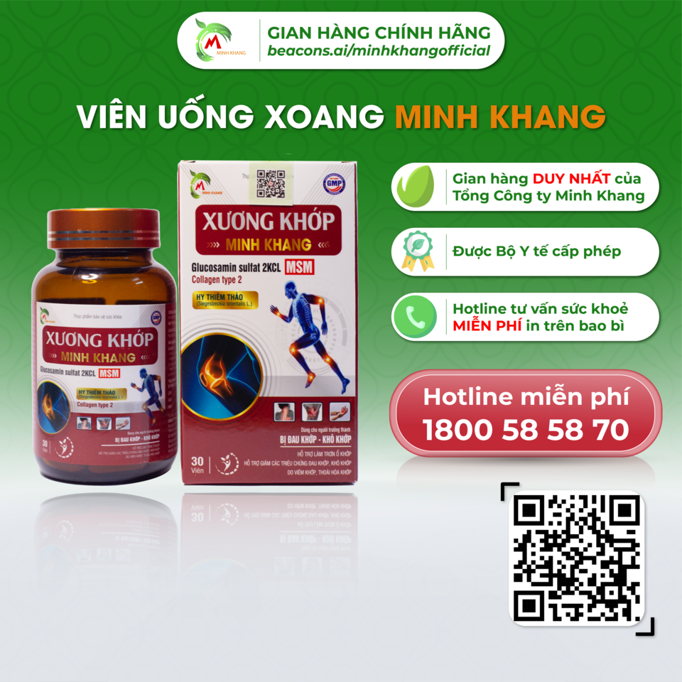 Viên xương khớp minh khang - kênh sỉ, lẻ công ty minh khang