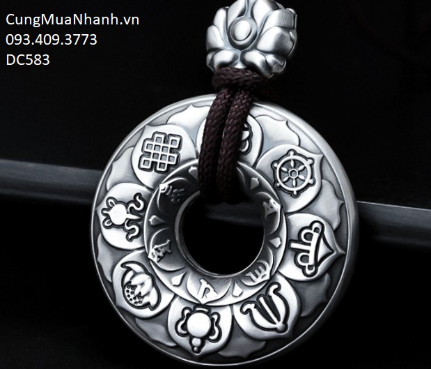 [HCM]MẶT DÂY CHUYỀN BÁT BẢO TÂM KINH - DC583